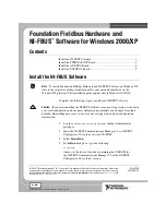 NI AT-FBUS Installation Manual preview