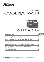 NI COOLPIX AW130 Quick Start Manual preview