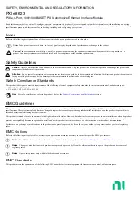 Preview for 1 page of NI PXIe-8623 Safety, Environmental, And Regulatory Information