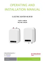 Nibe DRAZICE TO/E 10.1 UP/IN Operating And Installation Manual preview