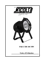 Preview for 7 page of Nicols PAR COB 100 MW User Manual