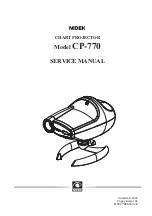 Nidek Medical CP-770 Service Manual preview