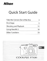 Preview for 1 page of Nikon COOLPIX P71 00 Reference Manual