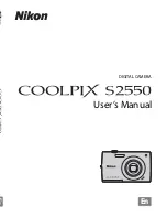 Nikon COOLPIX S2550 User Manual preview