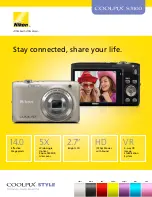 Preview for 1 page of Nikon Coolpix S3100 Brochure