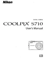 Nikon CoolPix S710 User Manual preview