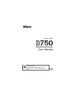 Preview for 1 page of Nikon D750 User Manual