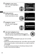 Preview for 70 page of Nikon D7500 User Manual