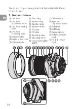 Preview for 20 page of Nikon Nikkor 45mm f/2.8P User Manual