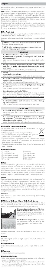 Preview for 3 page of Nikon NIKKOR AF-P DX 10-20mm f/4.5-5.6G VR User Manual