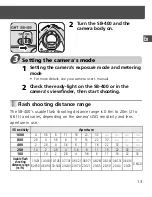 Preview for 15 page of Nikon SB-400 User Manual