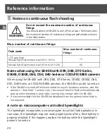 Preview for 22 page of Nikon SB-400 User Manual