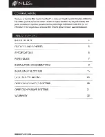 Preview for 2 page of Niles Cynema Soundfield CSF48A Installation Manual