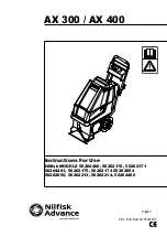 Preview for 2 page of Nilfisk-Advance AX 300 Instructions For Use Manual