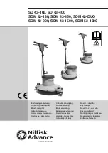 Preview for 1 page of Nilfisk-Advance SD 43-165 Operating Instructions Manual