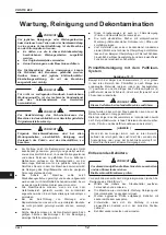 Preview for 74 page of Nilfisk-Advance VHS 110 Z22 EXA Instruction Manual