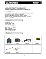 Preview for 6 page of Nine Eagles Solo PRO180 3D Instruction Manual