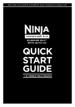 Preview for 1 page of Ninja PROFESSIONAL PLUS BLENDER DUO WITH AUTO-IQ Quick Start Manual