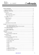 Preview for 2 page of Nitronic ST730T Operating Manual