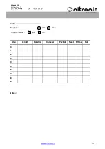 Preview for 18 page of Nitronic ST730T Operating Manual