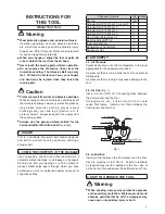 Preview for 5 page of Nitto Kohki Baby Belton BB-10A Instruction Manual