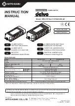 Preview for 1 page of Nitto Kohki DEA0151N-AZ Instruction Manual