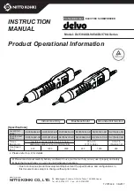 Nitto Kohki delvo DLV30A06L-AD Instruction Manual preview