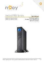 Preview for 1 page of Njoy Helios PRO 1500 User Manual