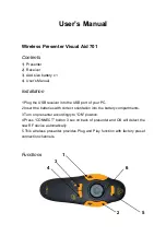 Njoy Visual Aid 701 User Manual preview