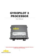 NKE GYROPILOT 3 User Manual preview