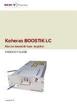 Preview for 1 page of NKT Photonics Koheras BOOSTIK LC Product Manual