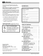 Preview for 2 page of Nobles STRIVE COMPACT Operator'S Manual