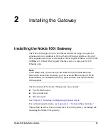 Preview for 23 page of Nokia 100i Installation Manual