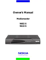 Preview for 1 page of Nokia Mediamaster 9602 S Owner'S Manual