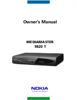 Preview for 1 page of Nokia Mediamaster 9820 T Owner'S Manual
