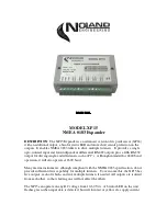 Preview for 1 page of Noland Engineering XP15 Manual