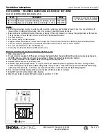 Nora Lighting NX-813-LED Installation Instructions preview