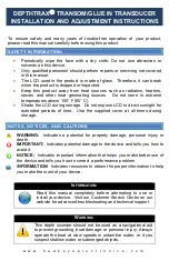 Norcross DEPTHTRAX DT1B Installation And Adjustment Instructions preview