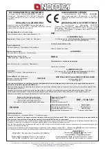 Preview for 44 page of Nordica ROSA Instructions For Installation, Use And Maintenance Manual