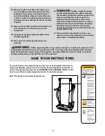 Preview for 4 page of NordicTrack 4200r Treadmill User Manual