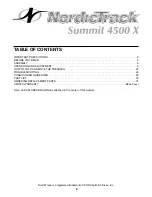 Preview for 2 page of NordicTrack 4500 X NTTL15021 User Manual