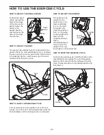 Preview for 11 page of NordicTrack 480 Csx Bike Manual