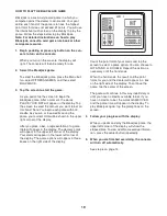 Preview for 19 page of NordicTrack 480 Csx Bike Manual