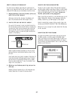 Preview for 21 page of NordicTrack 480 Csx Bike Manual