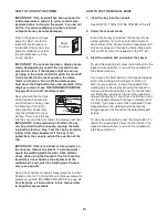 Preview for 14 page of NordicTrack A2550 User Manual