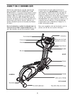 Preview for 4 page of NordicTrack Aire Strider E60 HealthRider (French) Manuel De L'Utilisateur