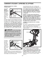 Preview for 10 page of NordicTrack Aire Strider E60 HealthRider (French) Manuel De L'Utilisateur