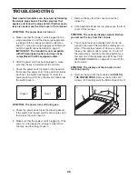 Preview for 26 page of NordicTrack C 1500 Pro User Manual