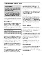 Preview for 27 page of NordicTrack C 2000 NTL10841 User Manual