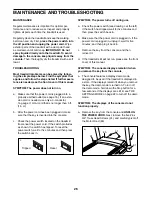 Preview for 26 page of NordicTrack C 220i User Manual